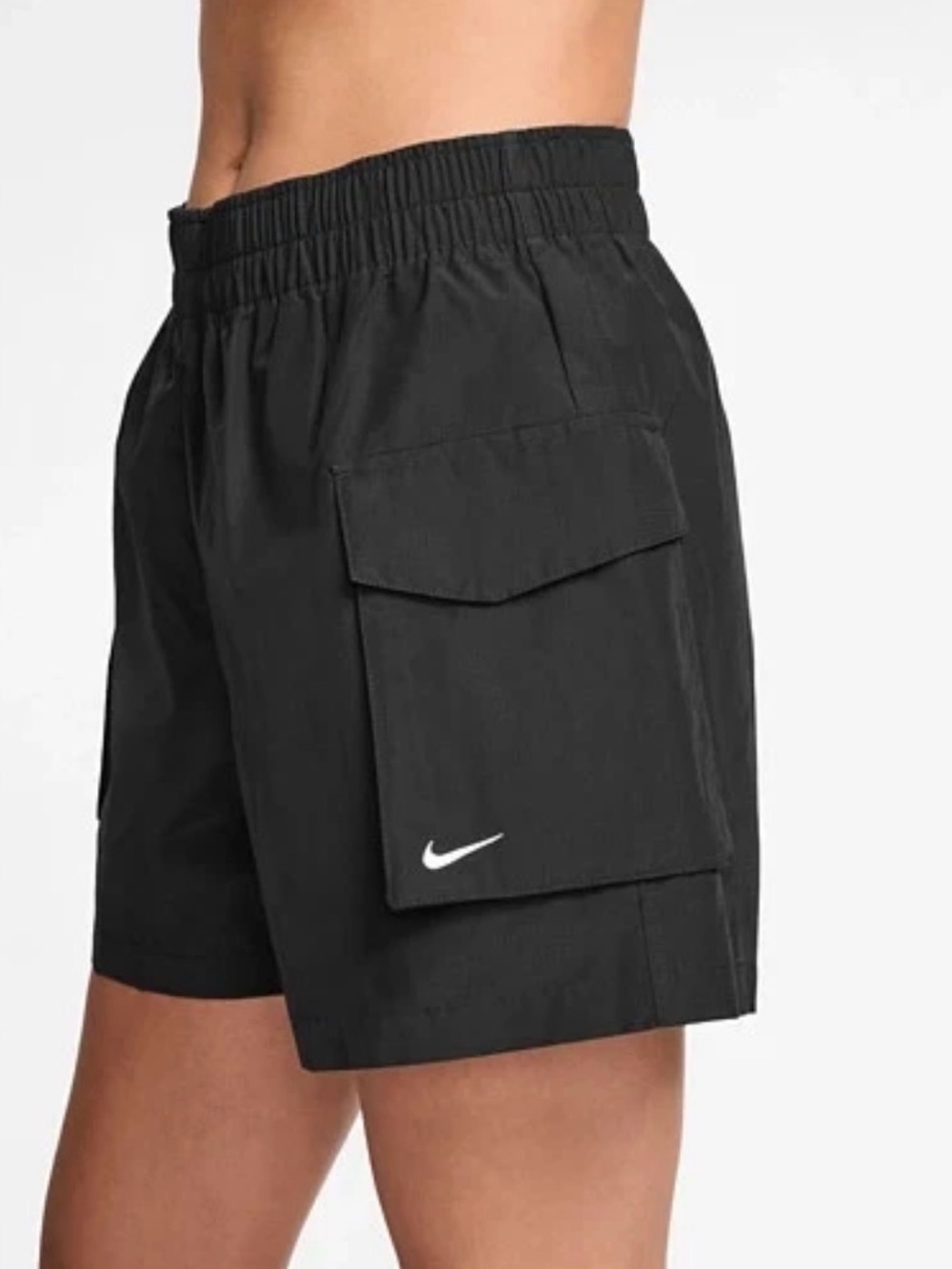 Black Nike Sportswear Essential Woven High-Rise Cargo Shorts